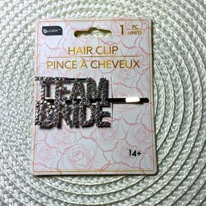 Team Bride Rhinestones Hair Clip/ Bridal Party favor